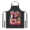 Bella Hadid inspired Y2K style bootleg apron with trendy graphics