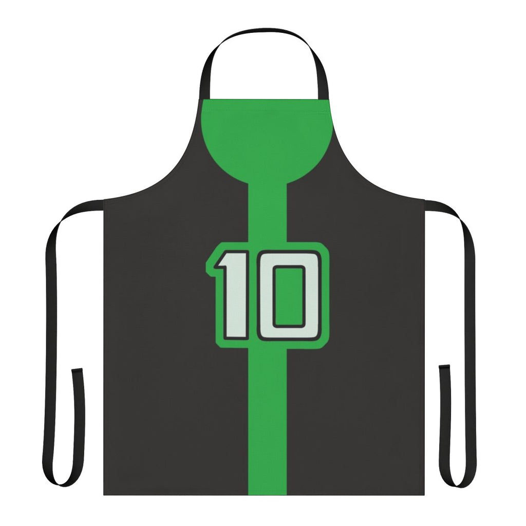 Ben 10 inspired apron featuring the Omnitrix and characters from the popular cartoon series