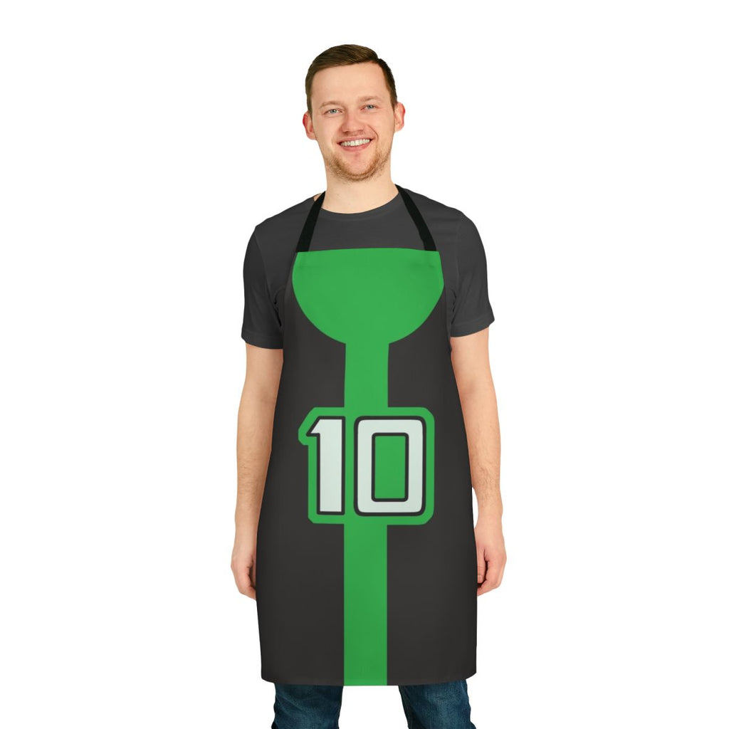 Ben 10 inspired apron featuring the Omnitrix and characters from the popular cartoon series