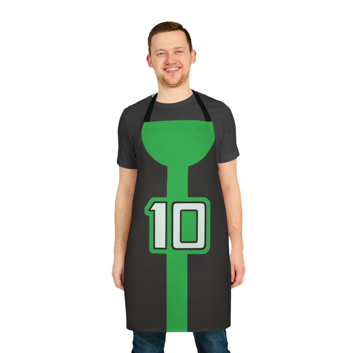 Ben 10 inspired apron featuring the Omnitrix and characters from the popular cartoon series