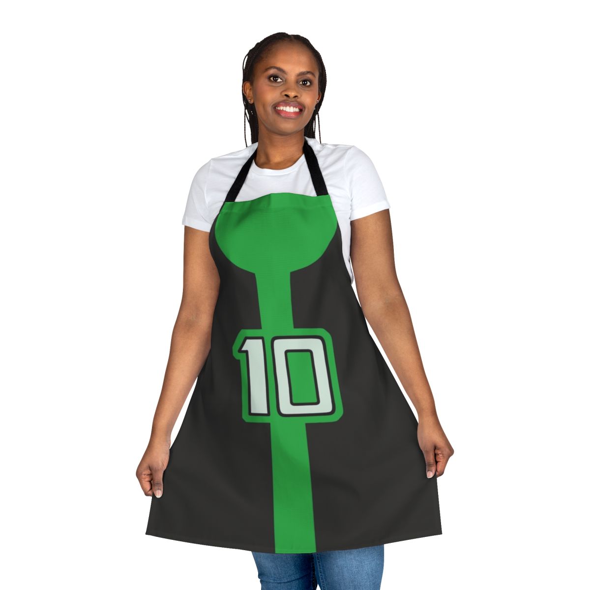 Ben 10 inspired apron featuring the Omnitrix and characters from the popular cartoon series