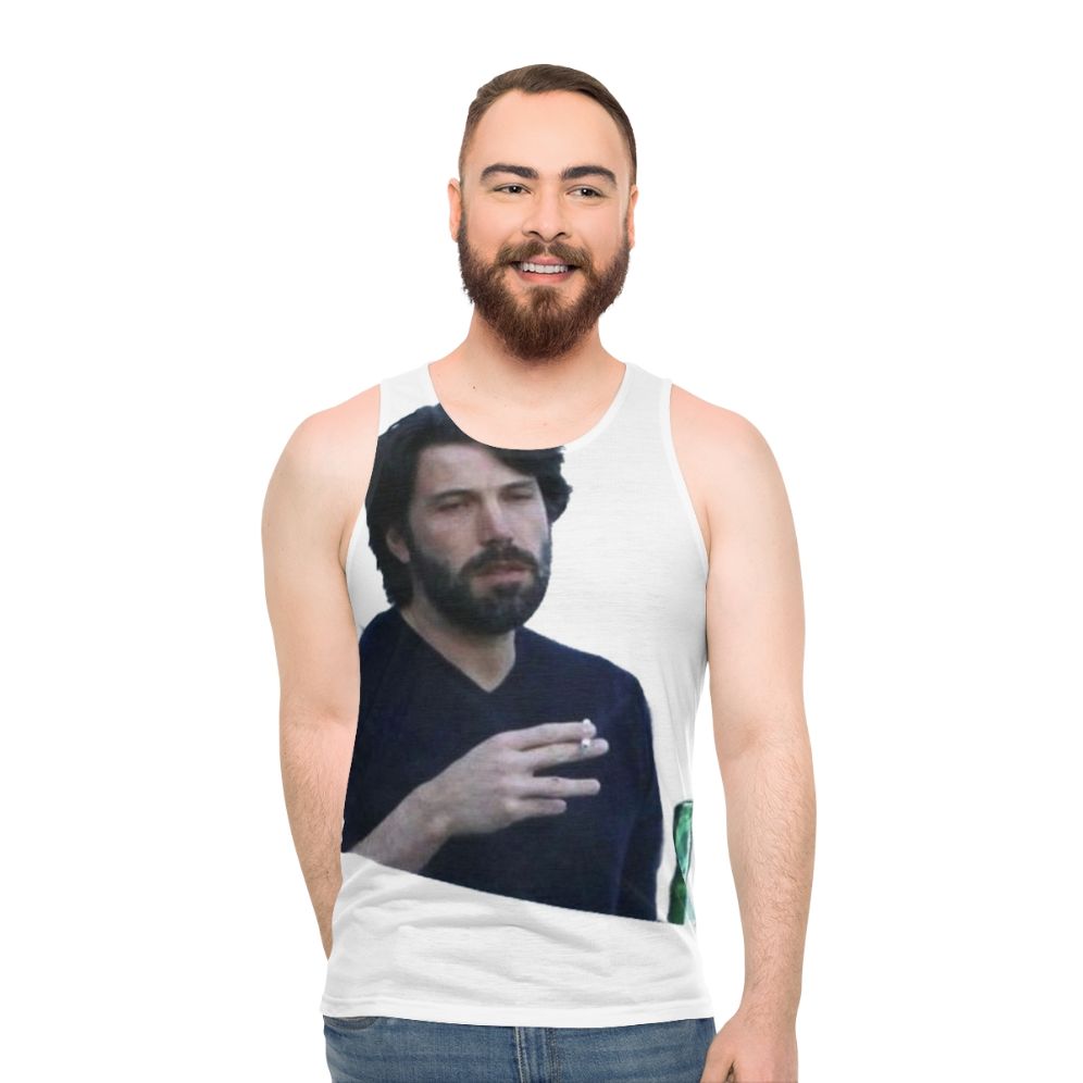 Ben Affleck meme unisex tank top