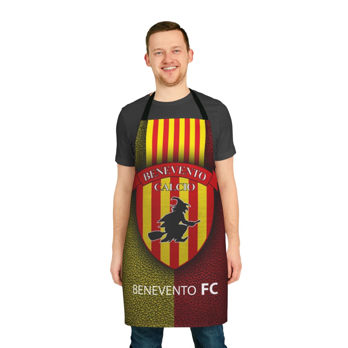 Benevento soccer-themed apron with team logo