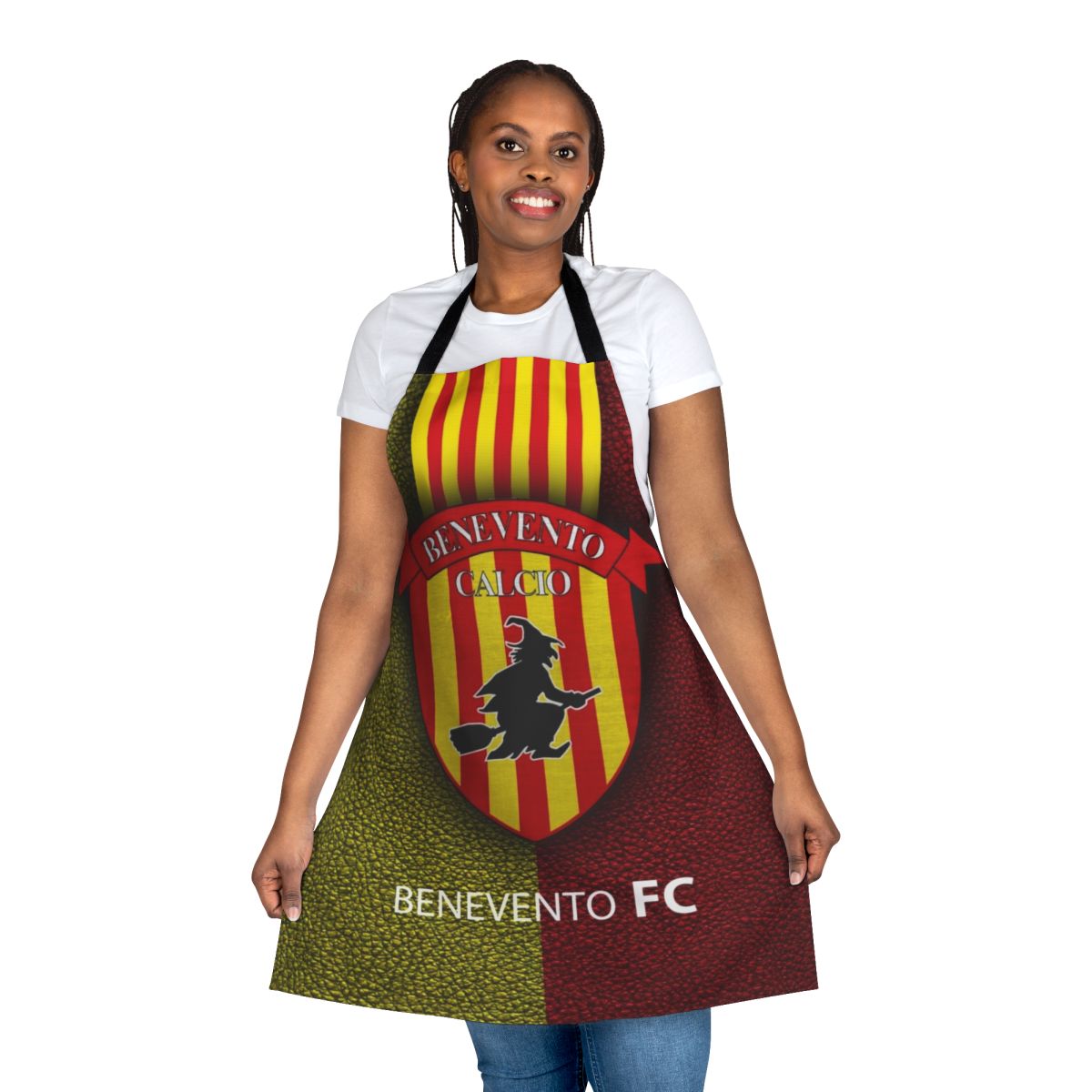 Benevento soccer-themed apron with team logo