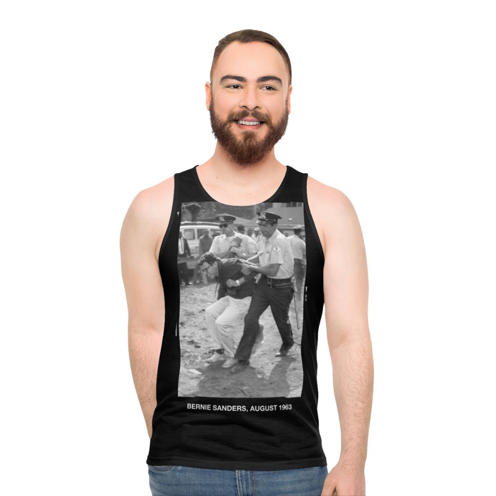 Bernie Sanders Arrest Protest Unisex Tank Top