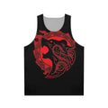 Berserker rage unisex tank top with viking knotwork design