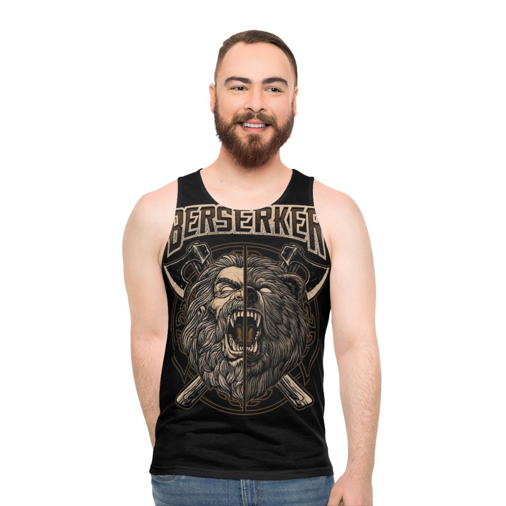 Berserker Viking Pagan Bear Warrior Unisex Tank Top