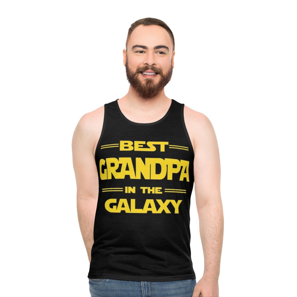 Best Grandpa in the Galaxy Unisex Tank Top