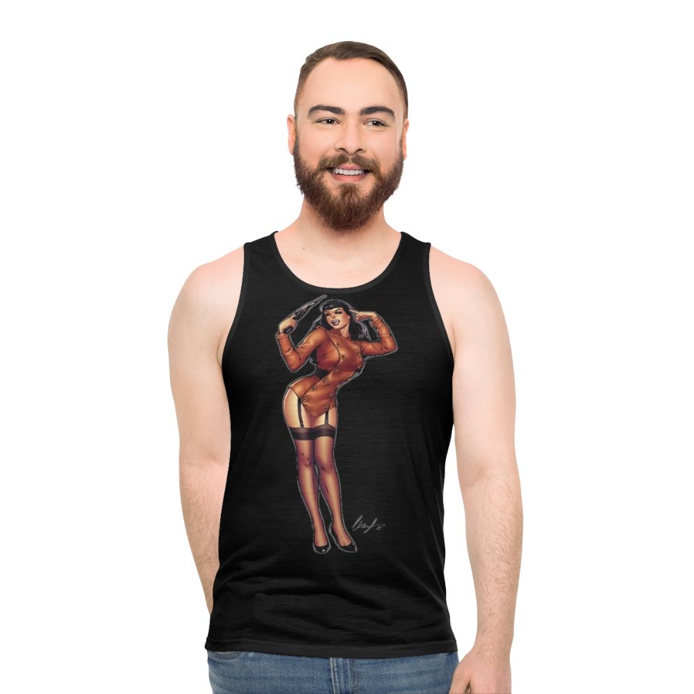 Bettie Page Unisex Retro Tank Top