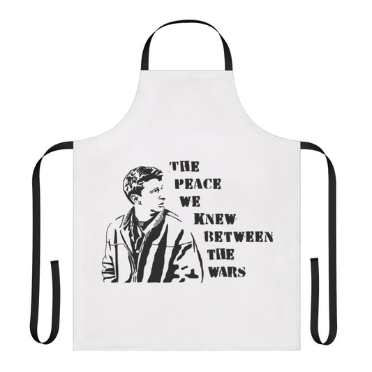Between the Wars Themed Apron with Graffiti-Style Graphic