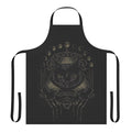 Black cat apron with occult and lunar symbols