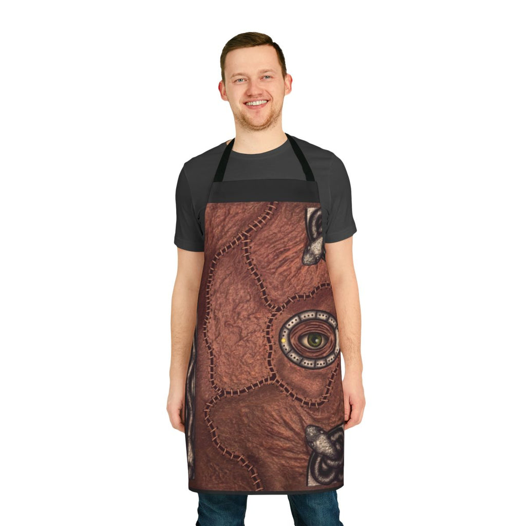 Bewitching apron featuring Hocus Pocus-inspired design with witches, spooky elements, and 90s nostalgia