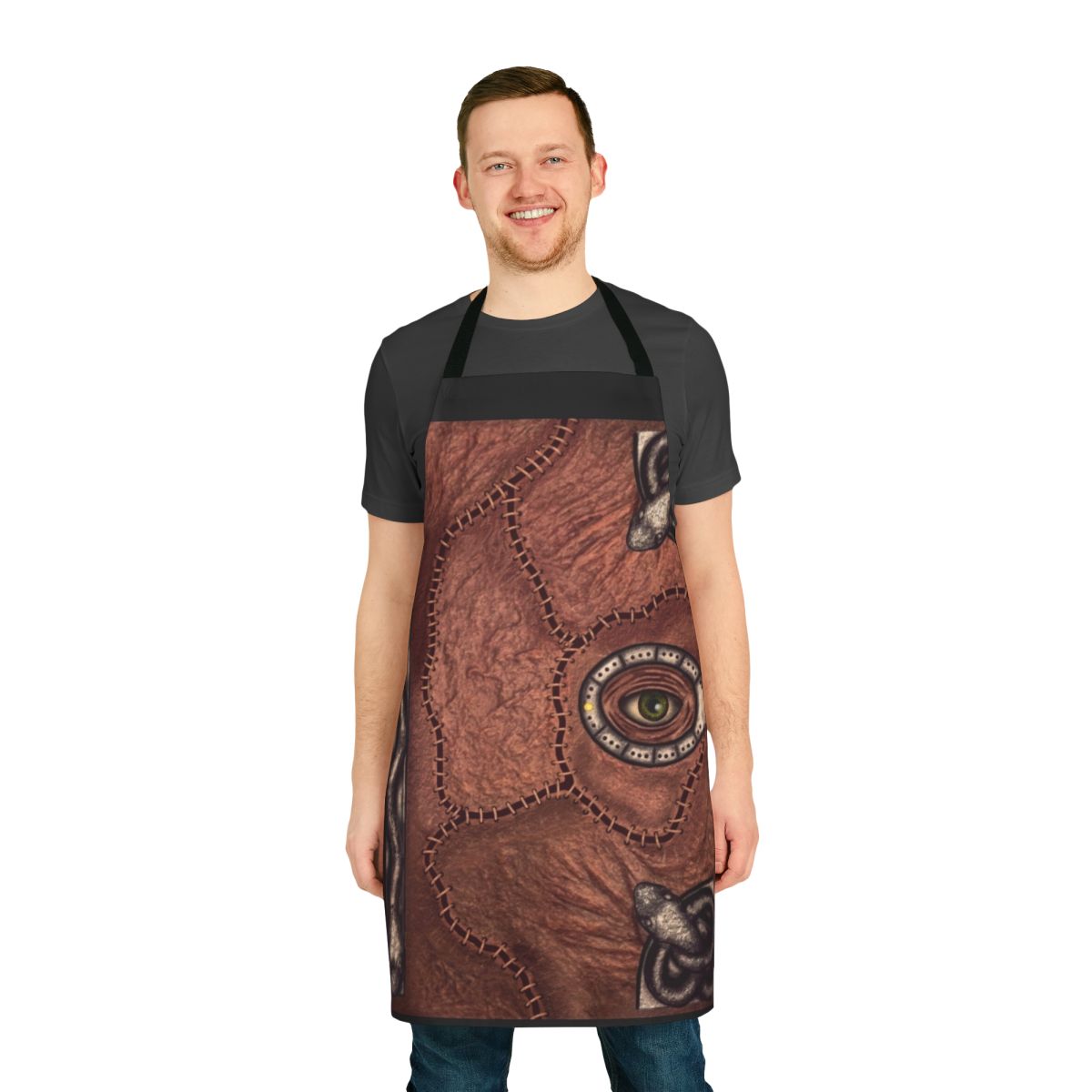Bewitching apron featuring Hocus Pocus-inspired design with witches, spooky elements, and 90s nostalgia