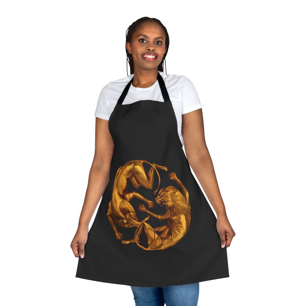 Beyoncé-inspired apron with Renaissance-themed design