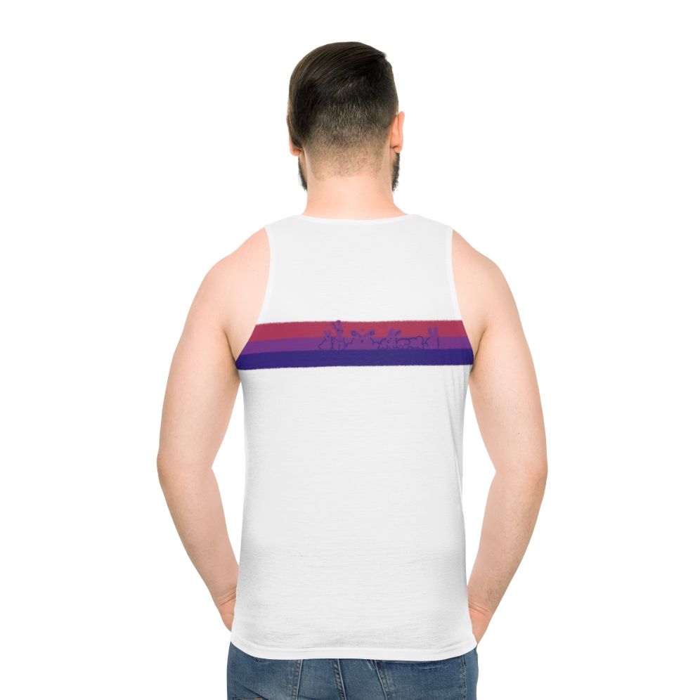 Bi Pride Rabbits Unisex Tank Top