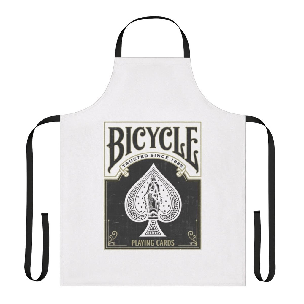 Bicycle-Inspired Playing Card Apron with Bicycle Rider Back Design