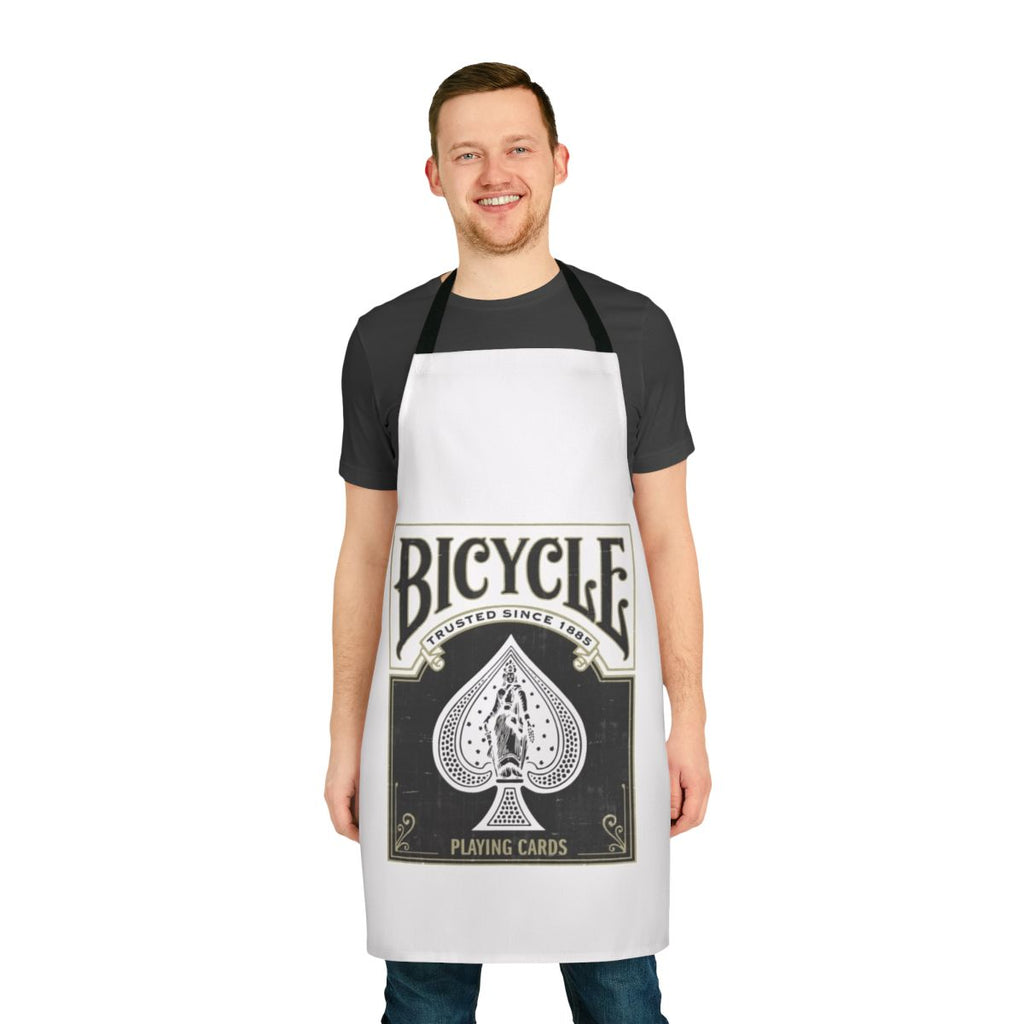 Bicycle-Inspired Playing Card Apron with Bicycle Rider Back Design
