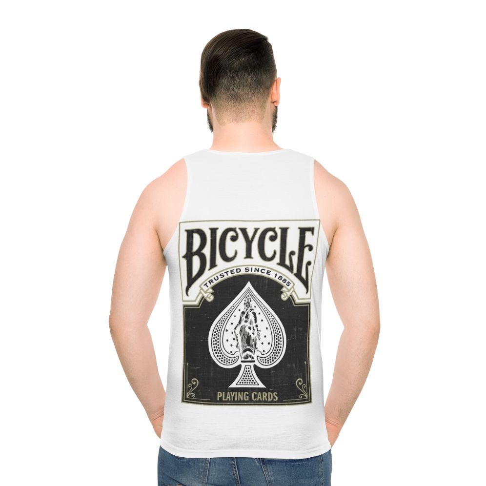 Unisex bicycle playing cards tank top