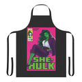 Big Green Hero Cover Apron - Superhero inspired costume accessory featuring a trendy green character design