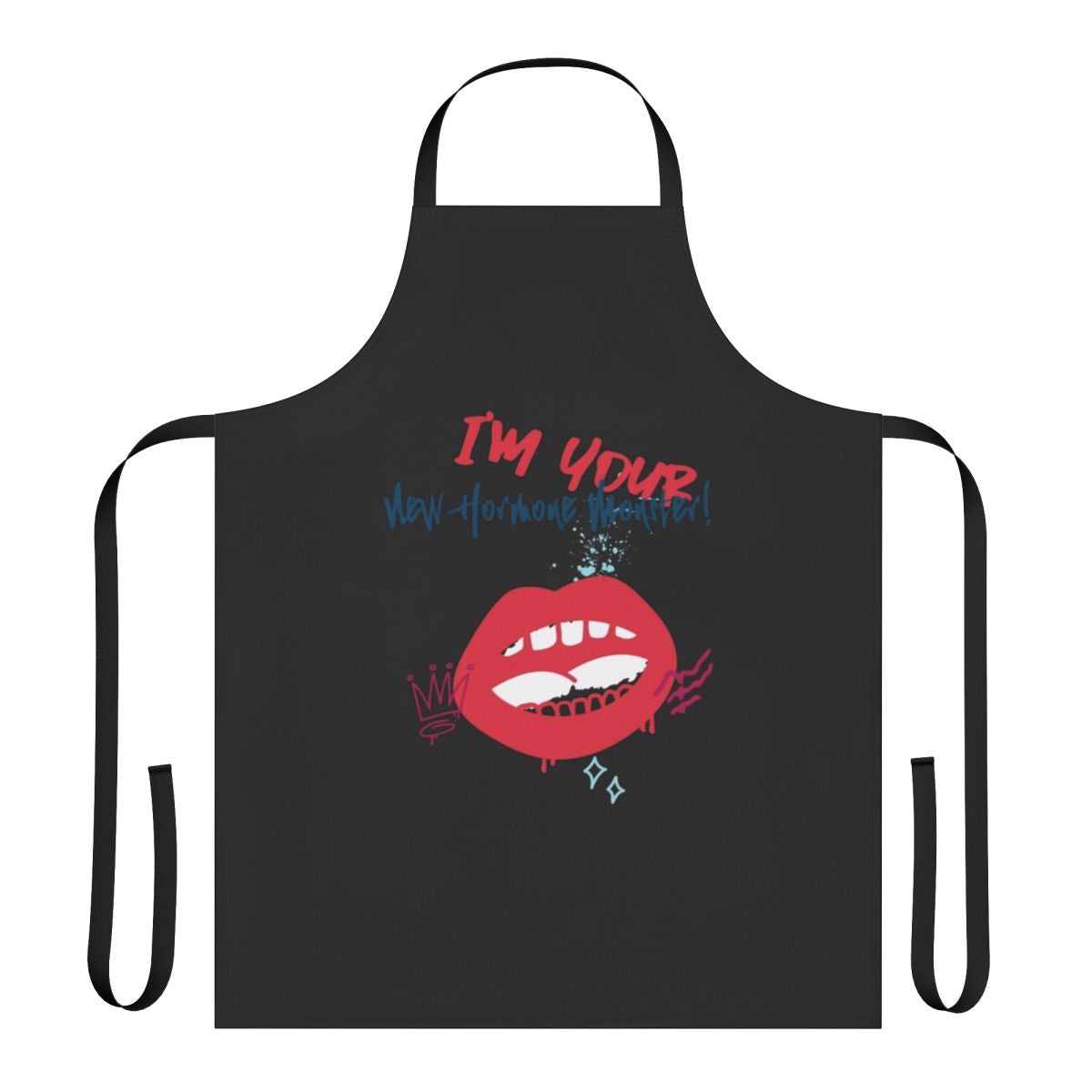 Big Mouth Netflix-inspired apron with comedy cartoon characters