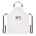 Big Mouth inspired character outline design kitchen apron