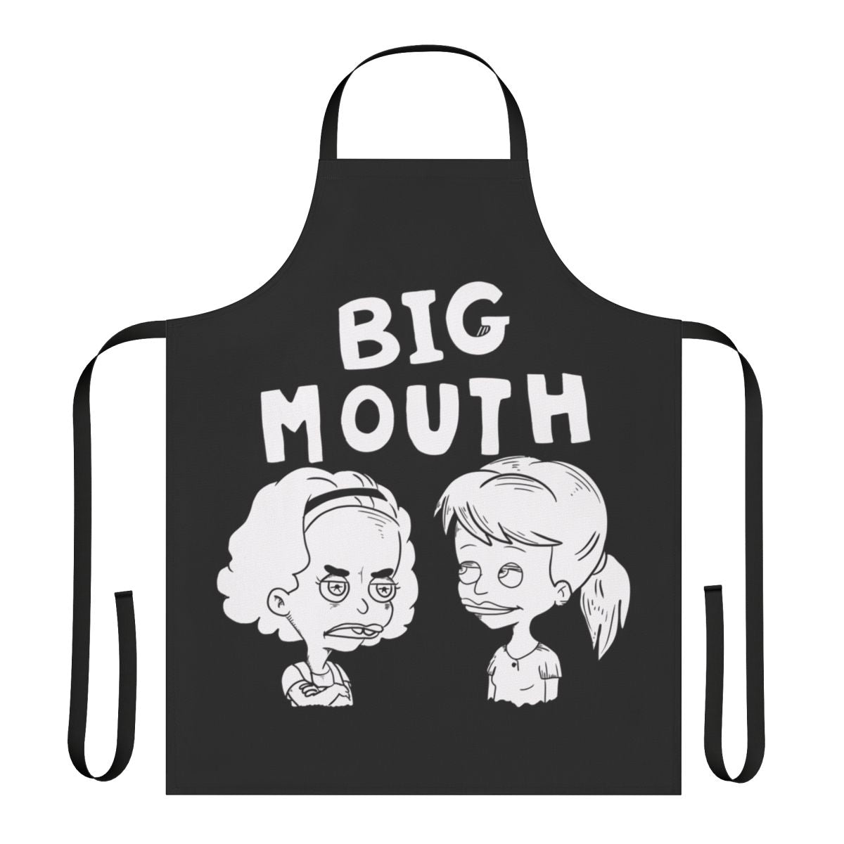 Big Mouth inspired cooking apron featuring the popular adult cartoon Netflix series