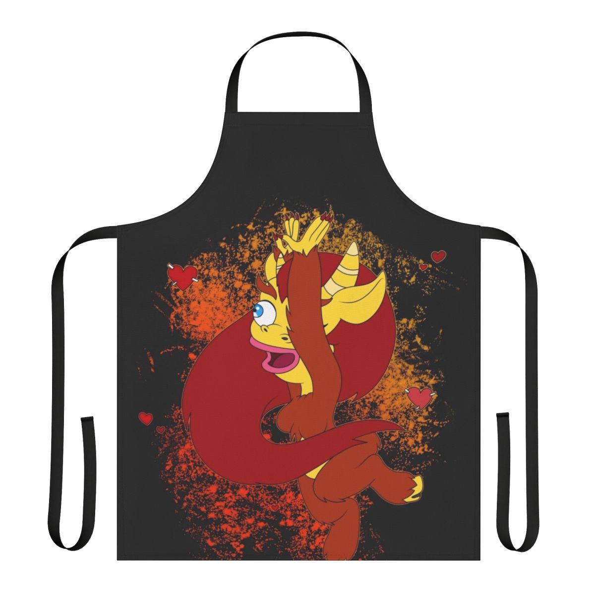 Big Mouth inspired dance apron featuring a gun print design