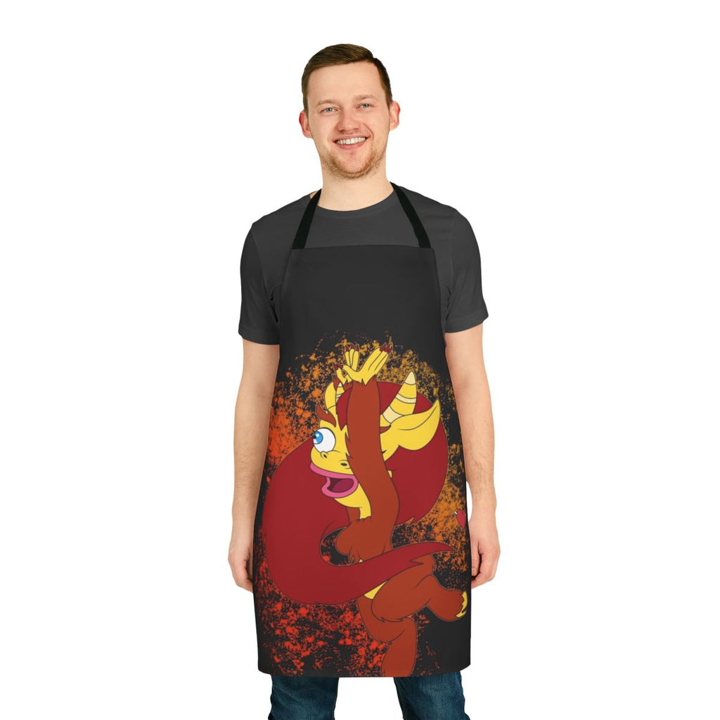 Big Mouth inspired dance apron featuring a gun print design