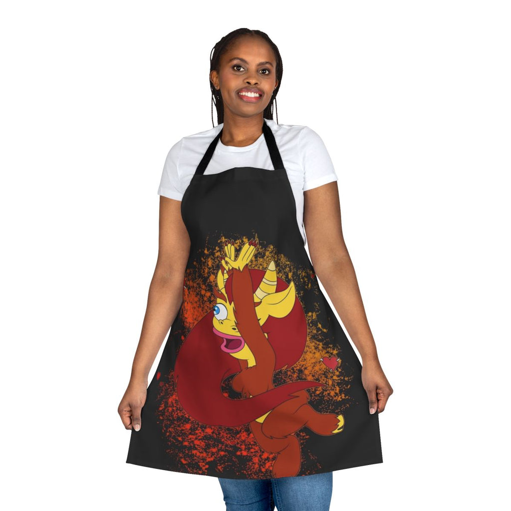 Big Mouth inspired dance apron featuring a gun print design