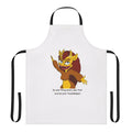 Big Mouth inspired kitchen apron with vibrant colors and character design