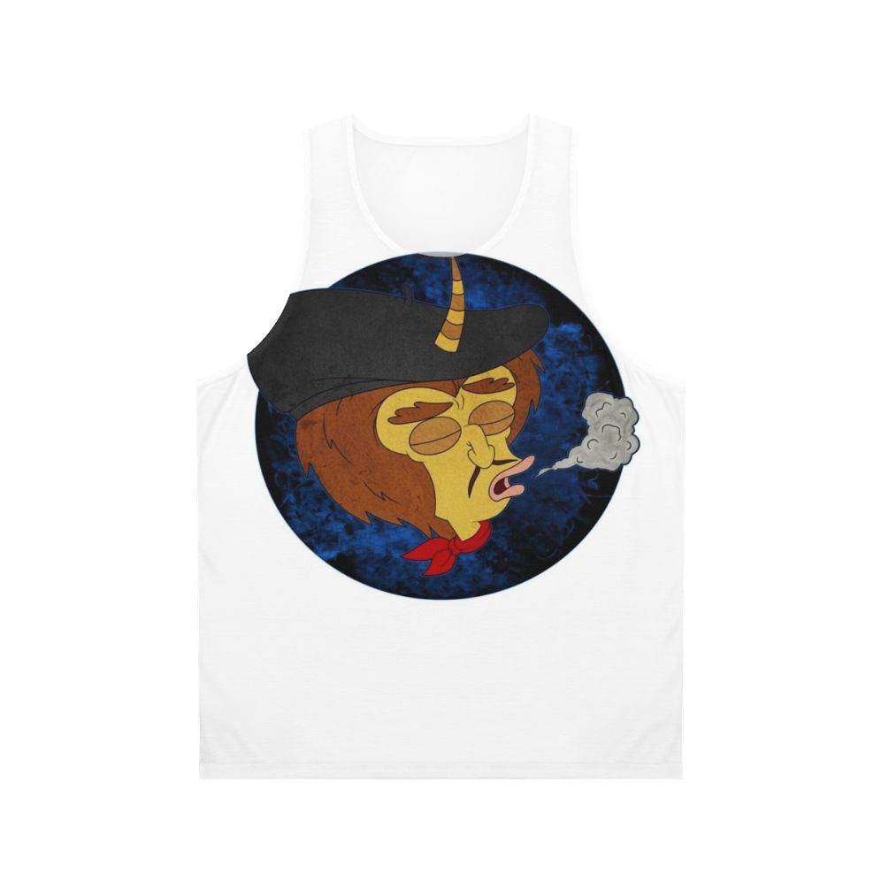 Big Mouth Maury Unisex Blue Tank Top