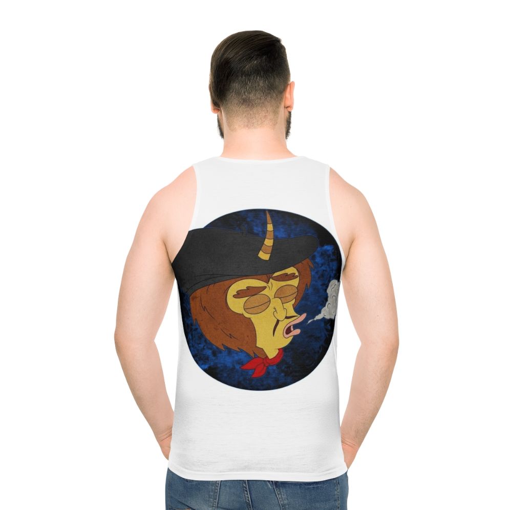 Big Mouth Maury Unisex Blue Tank Top