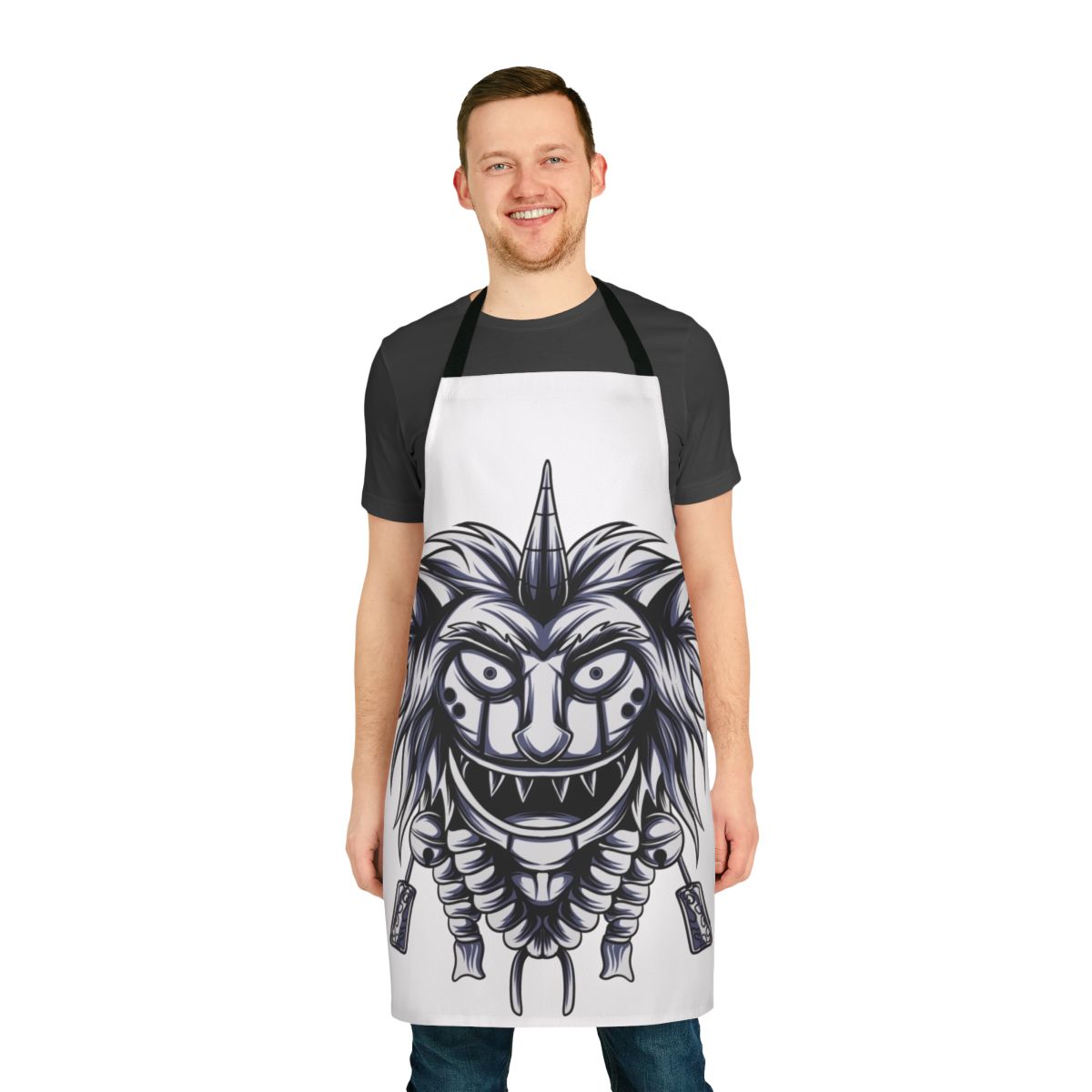 Big Mouth themed japan apron with anime-inspired humor