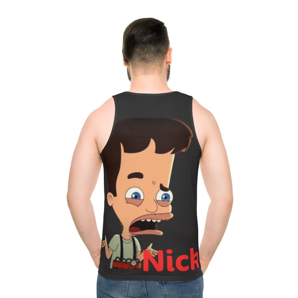Big Mouth Unisex Tank Top featuring cartoon fan art