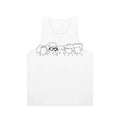 "Big Mouth" inspired unisex tank top featuring the show's characters