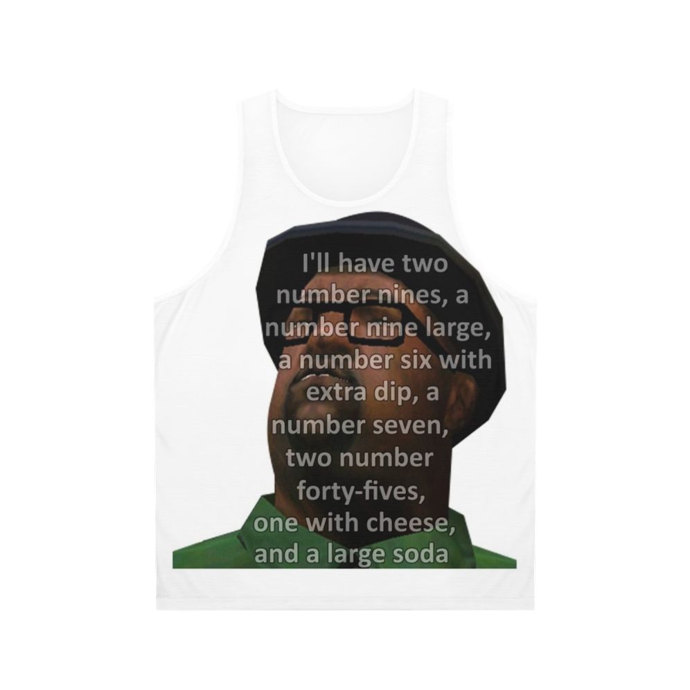 Big Smoke's "Two Number Nines" Gaming Meme Tank Top