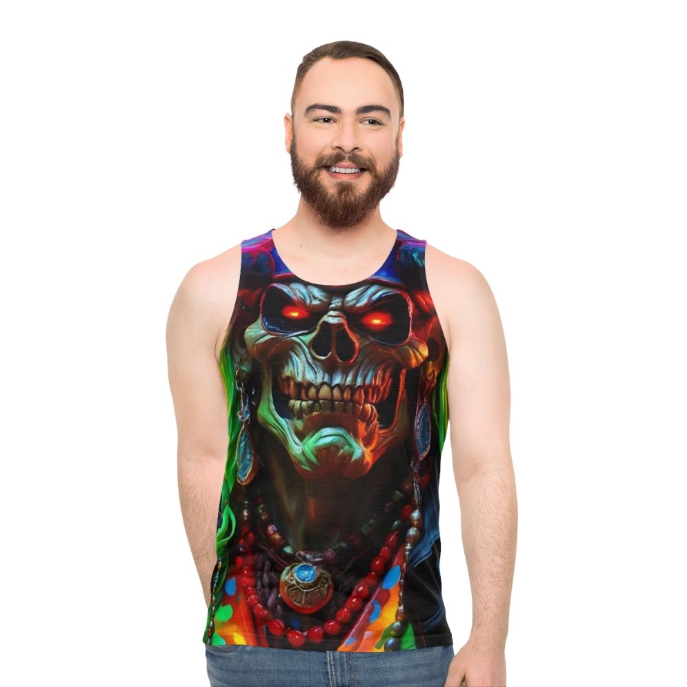 Biker Pirate Unisex Tank Top