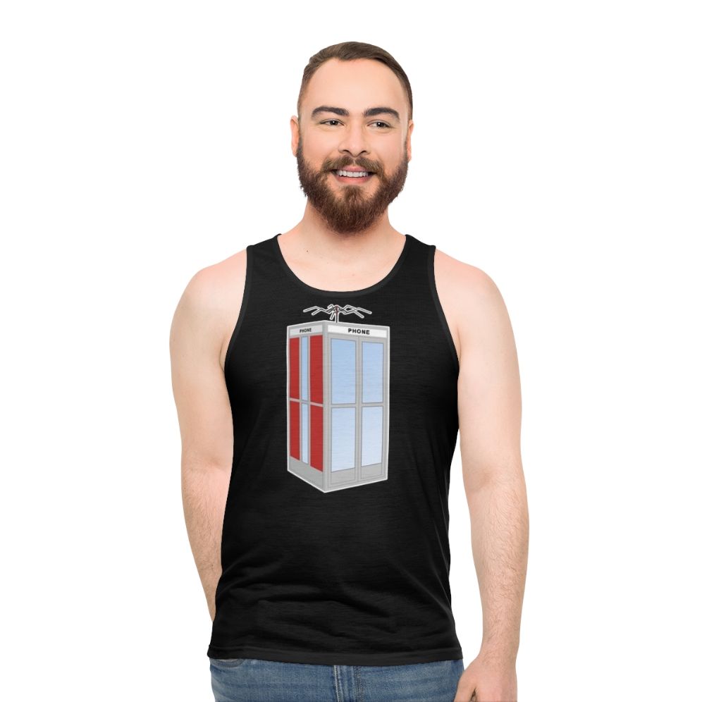 Bill and Ted Phonebooth Unisex Tank Top