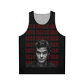 Bill Hader unisex tank top with SNL, IT, and Stranger Things inspired design