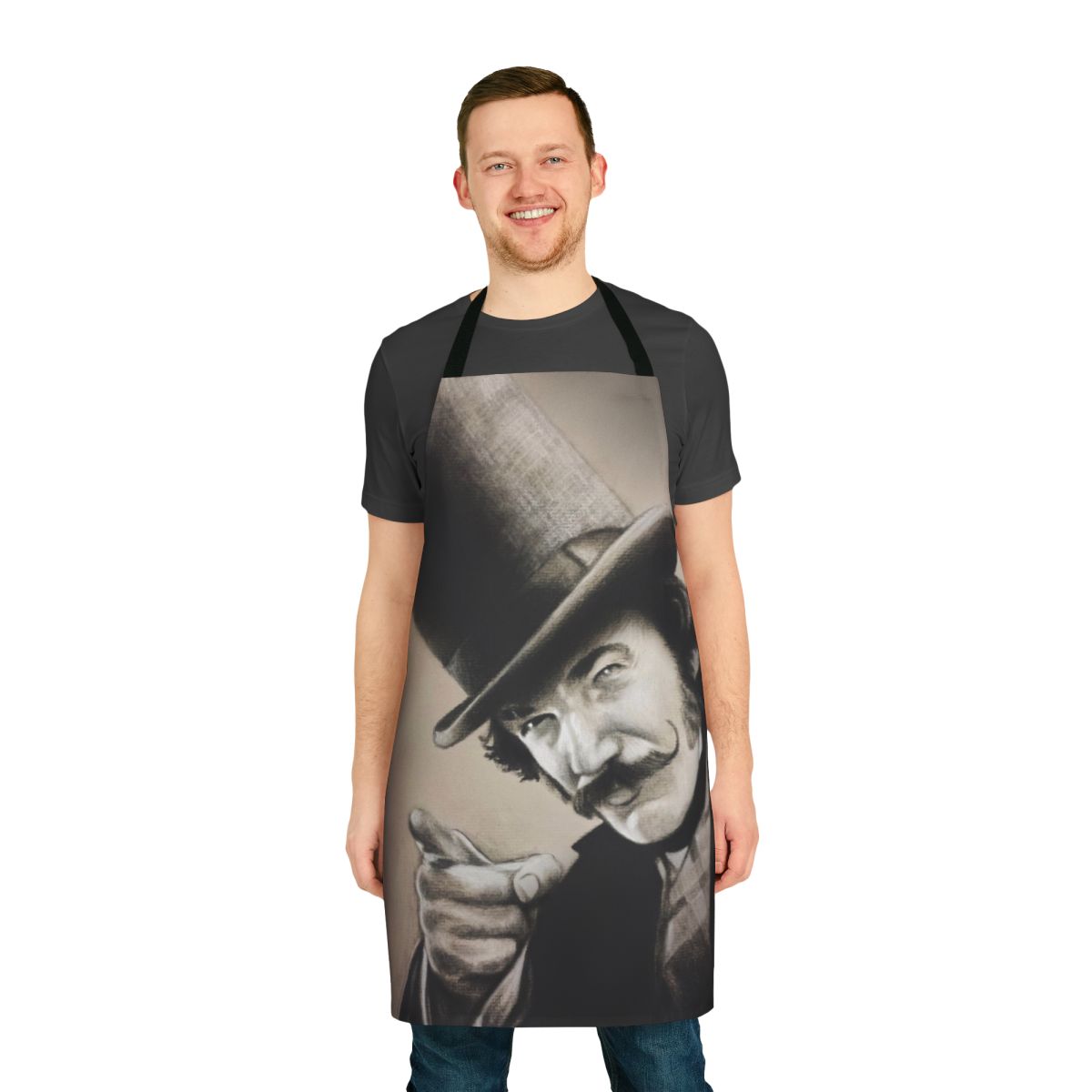 Bill The Butcher-inspired charcoal gray apron