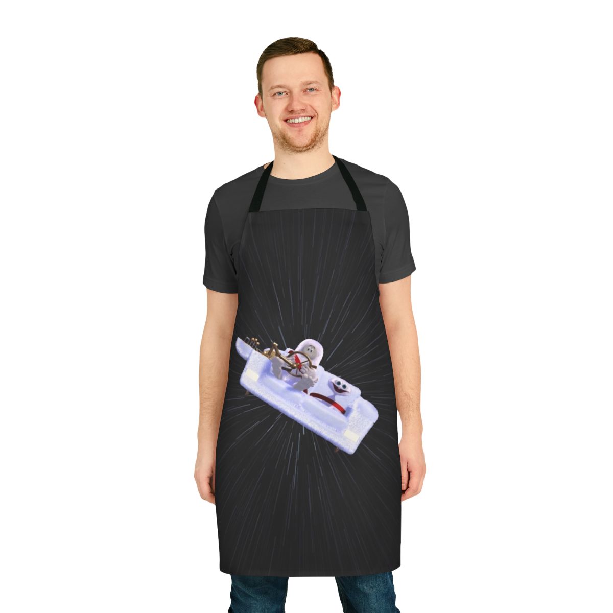 Whimsical apron featuring the characters Bing and Bong from the Disney Pixar film "Inside Out"
