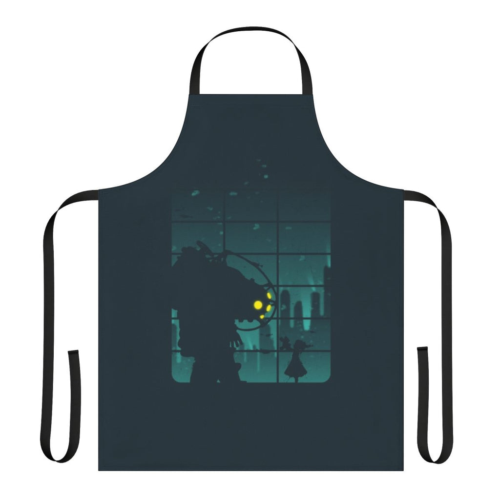 Bioshock-themed apron featuring the iconic Mr. Bubbles character from the Bioshock video game series.
