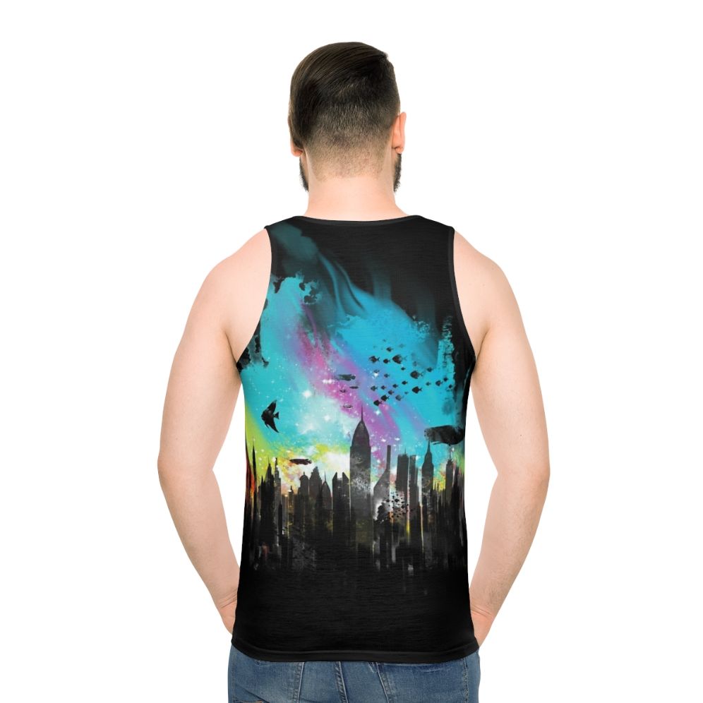Bioshock Rapture Unisex Tank Top featuring a watercolor graphic