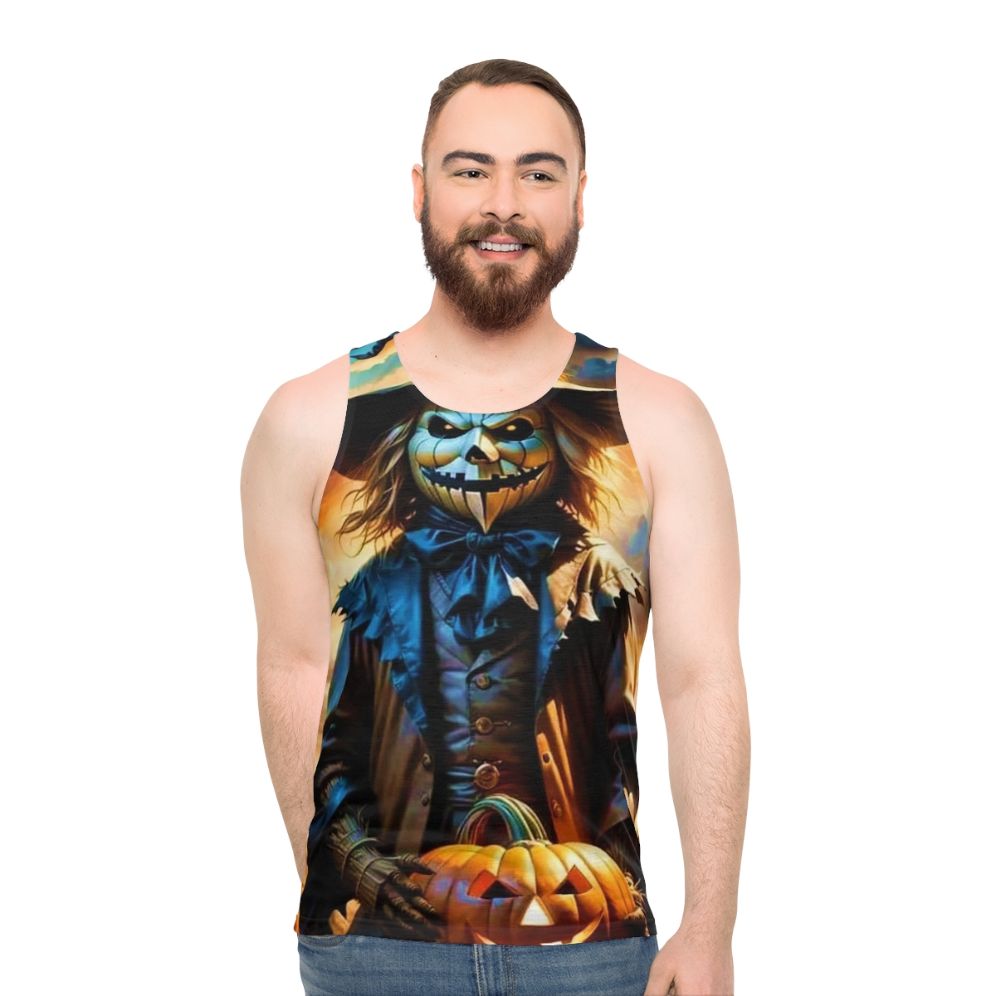 Unisex tank top with bird deterrent design