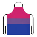 Bisexual pride flag design printed on a high-quality apron