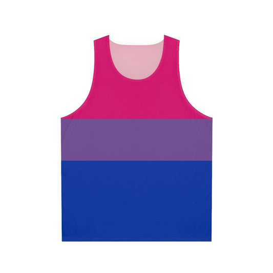 Bisexual pride flag unisex tank top