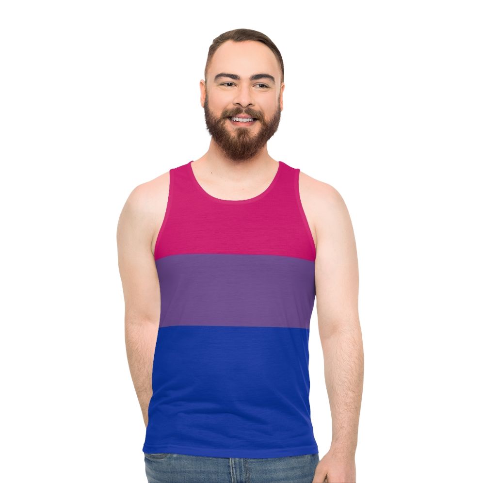 Bisexual pride unisex tank top