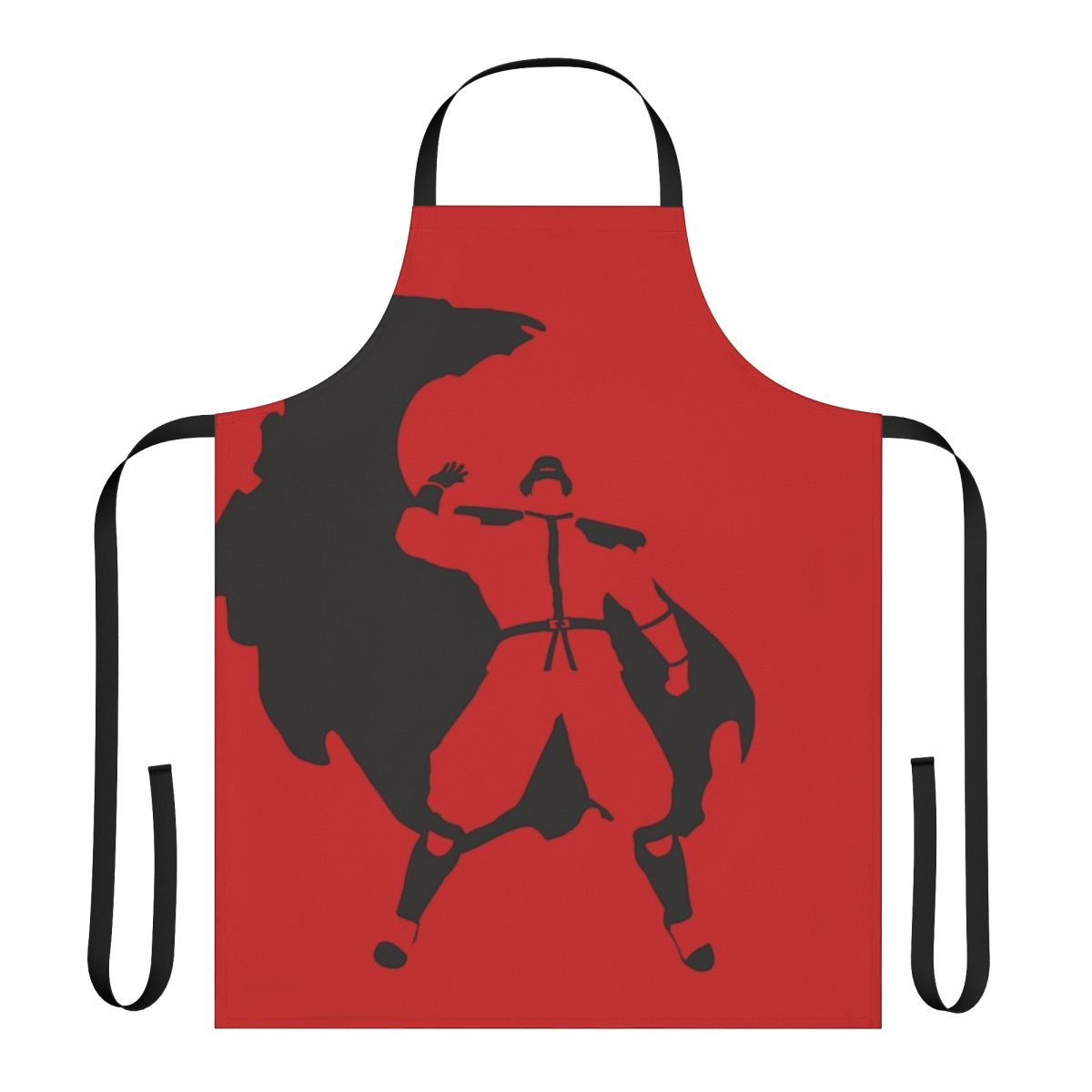 Bison-Inspired Apron Featuring a Minimalist Design Ideal for Fans of Street Fighter and Anime