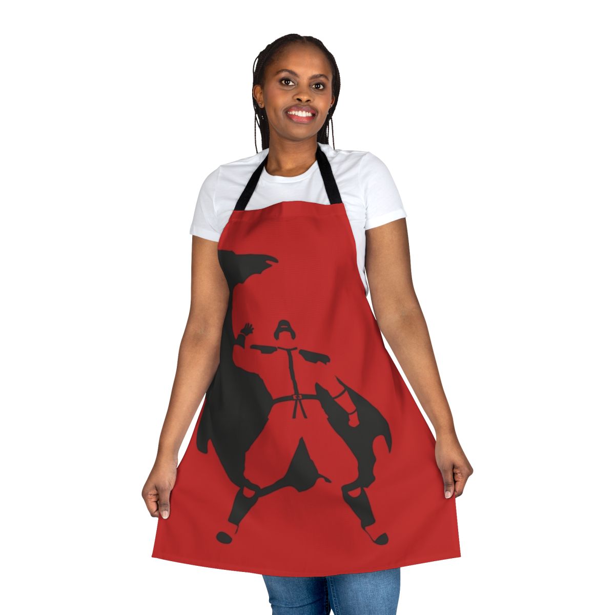 Bison-Inspired Apron Featuring a Minimalist Design Ideal for Fans of Street Fighter and Anime