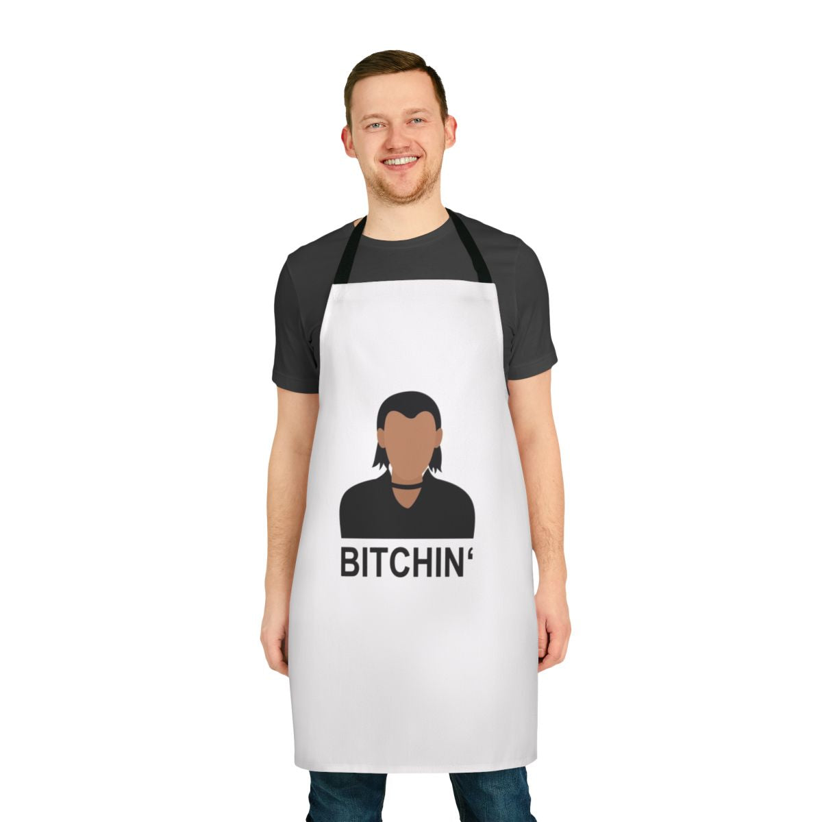 Bitchin' inspired apron featuring Eleven from the Netflix series Stranger Things